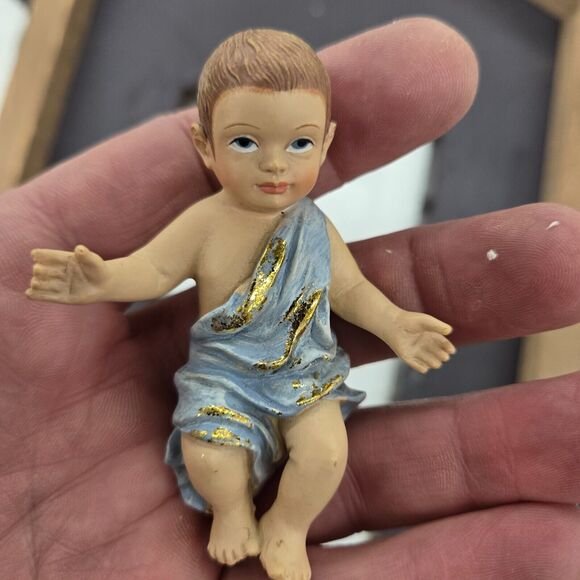 Creche De Noel 13 Piece Nativity Set Kirkland Hand Painted Christmas 915694 S1 - Picture 4 of 16